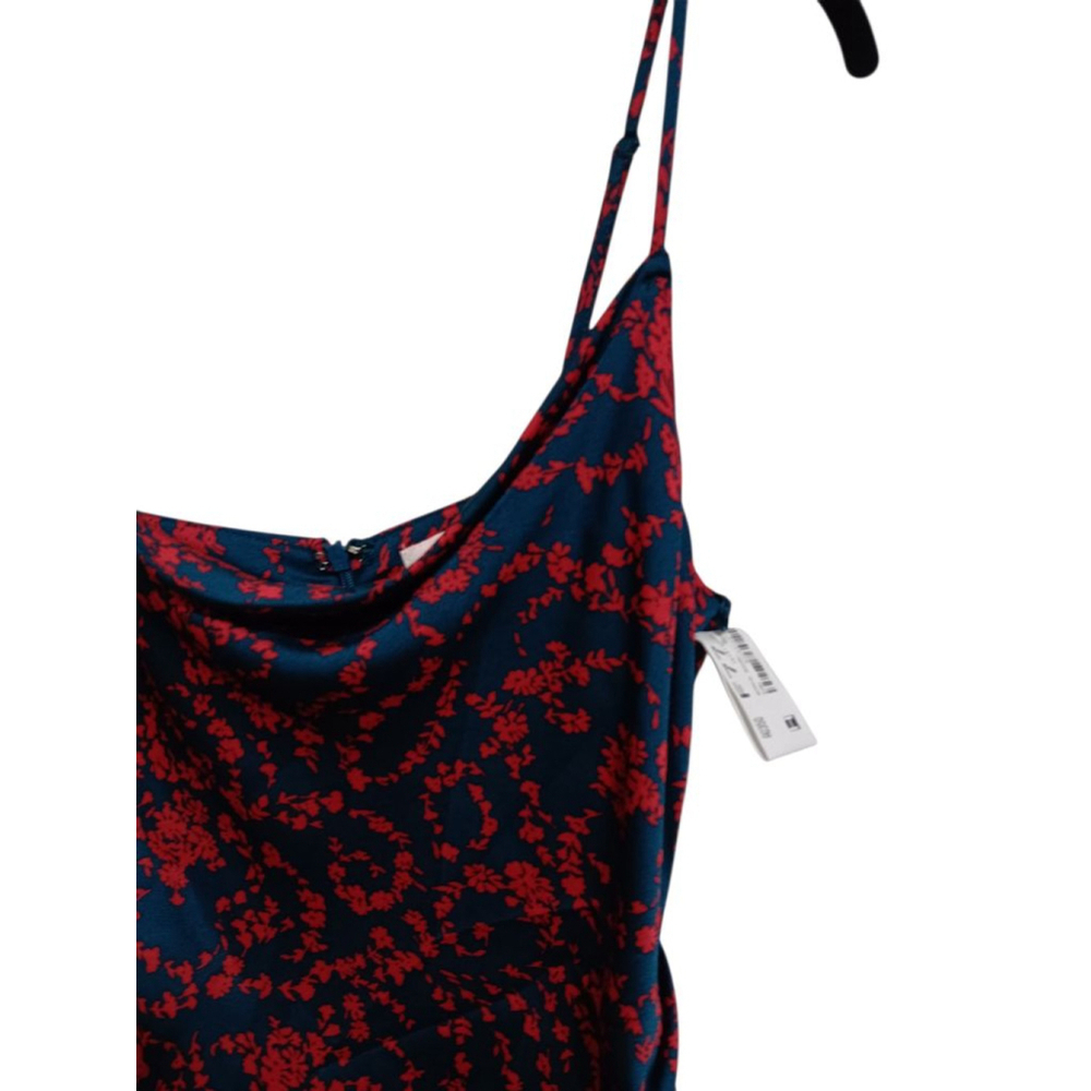 re:named Blue Aden Navy & Red Floral Slip Dress with Adjustable Straps - Picture 10 of 15